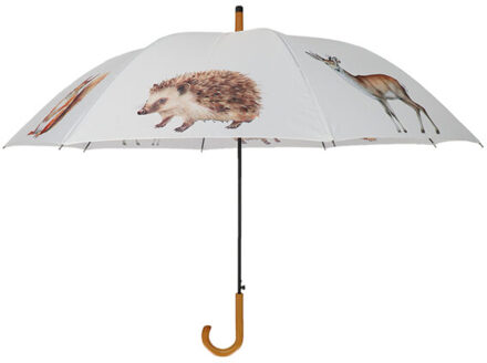 Esschert Design Paraplu bosdieren wit