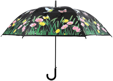 Esschert Design Paraplu Magic - zwart - verandert van kleur - D120 cm