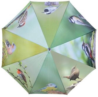 Esschert Design paraplu Vogels automatisch 120 cm polyester Groen