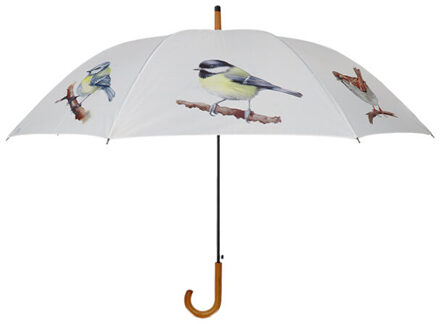 Esschert Design Paraplu vogels wit