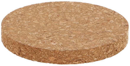 Esschert Design plantenonderzetter van kurk - D18 cm x 1 cm - Planten onderzetter Bruin
