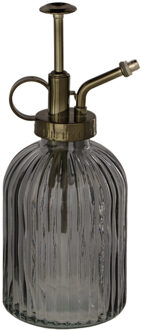 Esschert Design plantenspuit/vernevelaar - glas - antraciet/brons - 19 cm