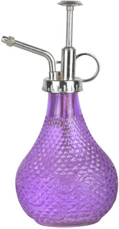 Esschert Design plantenspuit/vernevelaar - glas - paars/zilver - 20.5 cm