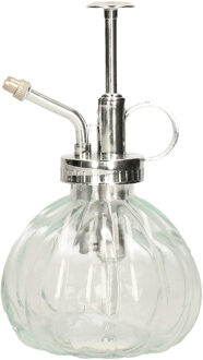 Esschert Design plantenspuit/vernevelaar - helder glas/zilver - 15.5 cm