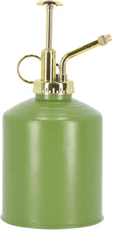 Esschert Design plantenspuit/vernevelaar - olijfgroen/goud - 19.5 cm