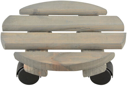 Esschert Design Plantentrolley - hout - 23 cm - tot 100 kg - trolley voor kamerplanten