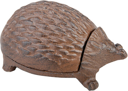 Esschert Design Sleutelverstopdoosje Egel - bruin - gietijzer - sleutelkluis - sleutel opbergen