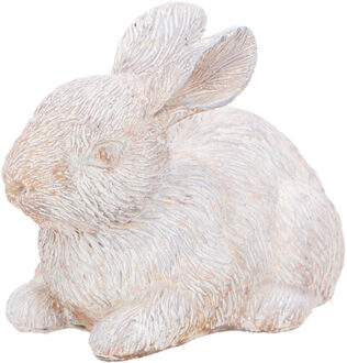 Esschert Design Sleutelverstopdoosje Haas - wit - sleutelkluis