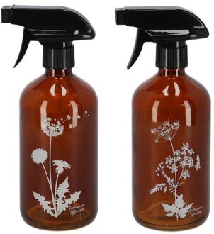 Esschert Design Spuitfles bloem 0,5L bruin