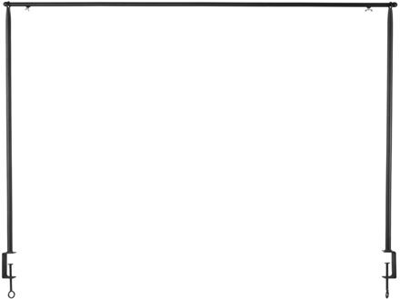 Esschert Design Tafelklem - zwart - staal - verstelbaar - 117-211 x 3,7 - 110 cm - tafelhaak