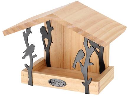 Esschert Design Tjiftjaf muurvoedertafel bruin