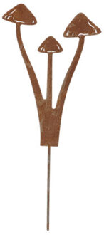 Esschert Design Tuinsteker kaalkopje bruin