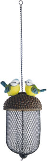 Esschert Design Voederhanger Koolmees - polystone - eikel vorm - vogelvoederhuisje