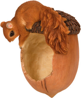 Esschert Design Voederschaal vogels - L20 cm - polystone - eikel - voor pindakaas - eetschaal