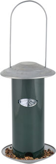 Esschert Design Voedersilo Vogel - groen - 23 cm - aan hanger