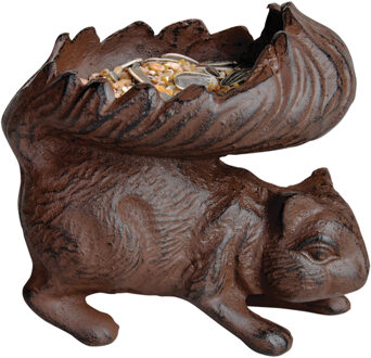 Esschert Design Voerbakje vogel - L13 cm - polystone - eekhoorn - eetschaal - tuin