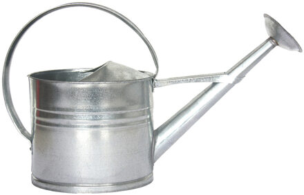 Esschert Design Zinken gieter ovaal 7.35 liter - Gieters Zilverkleurig