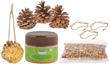 Esschert Doe-het-zelf vogelvoer dennenappels set - DIY
