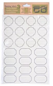 Esschert Inmaak etiketten 96 stuks wit