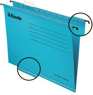 Esselte 25 st Hangmappen versterkt blauw