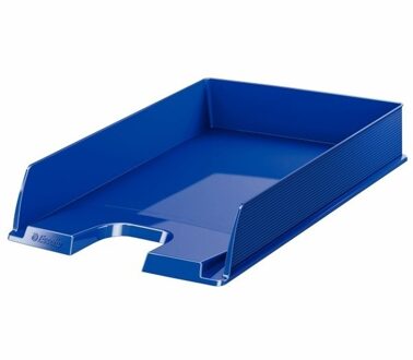 Esselte Brievenbakje/postvakje - blauw - A4 formaat - stapelbaar - bureau oprganizer