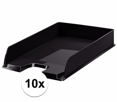 Esselte Bureau organiser bakjes zwart A4 10 stuks