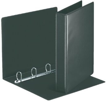 Esselte Presentatieringband Esselte Deluxe A4 4-rings D-mech 20mm zwart Transparant