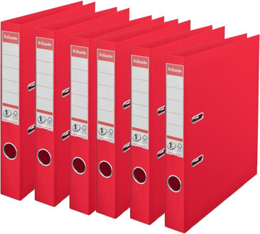 Esselte Ringband map - 6x - rood - A4 - opbergen - kantoorartikelen