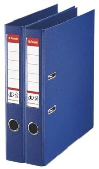 Esselte Ringband mappen/ordners - 2x - blauw - A4 - opbergen - kantoorartikelen