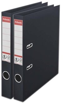 Esselte Ringband mappen/ordners - 2x - zwart - A4 - opbergen - kantoorartikelen