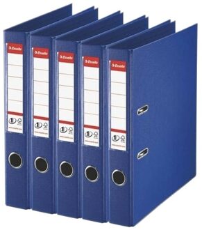 Esselte Ringband mappen/ordners - 5x - blauw - A4 - opbergen - kantoorartikelen