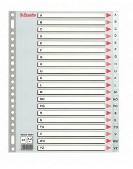 Esselte Tabbladen A4 23R Esselte Kunststof A-Z