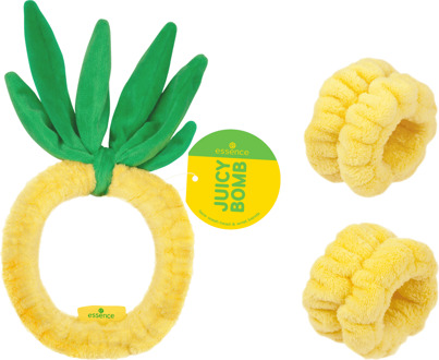 Essence Haarband Essence Juicy Bomb Party Face Wash Head & Wrist Bands 01 Pineapple Party 1 st