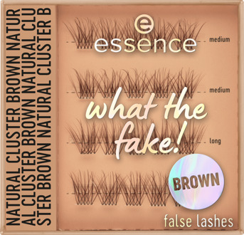 Essence Kunstwimpers Essence What The Fake! False Lashes 05 Natural Cluster Brown 1 paar