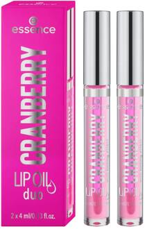 Essence Lipgloss Essence Cranberry Lip Oil Duo 4 ml + 4 ml