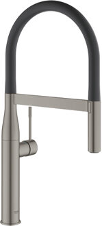 Essence New keukenkraan met handdouche brushed hard graphite