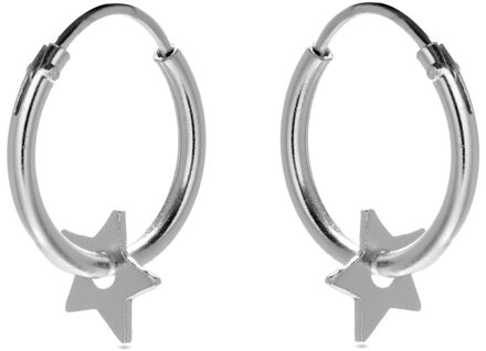 Essential 925 Sterling zilveren gerhodineerde oorbellen