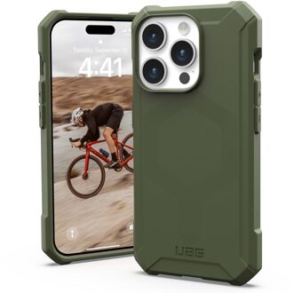 Essential Armor MagSafe voor de iPhone 15 Pro - Olive Drab Groen