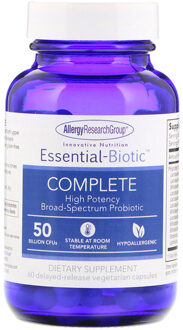 Essential-Biotic Complete 50 Billion CFU's 60 Delayed-Release Vegetarian Capsules - Allergy Research Group