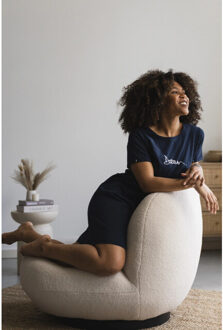 Essential dames nachthemd korte mouw dream - maat S Blauw