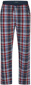 Essential heren pyjama set korte mouw blauw/rood geruit - maat XL Veelkleurig