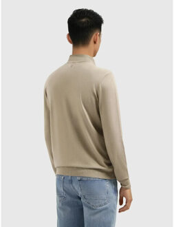 Essential knit mockneck Taupe