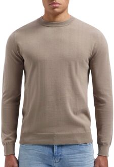 Essential Knitwear Crew Sweater Heren beige - L