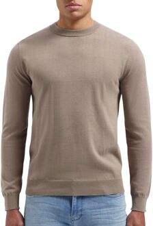 Essential Knitwear Crew Sweater Heren beige - M