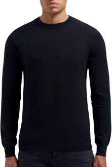 Essential Knitwear Crew Sweater Heren zwart - M