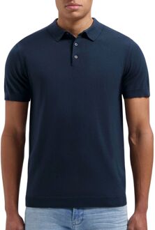 Essential Knitwear Polo Heren navy - L