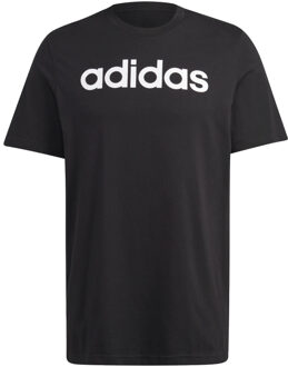 Essential Logo Lineal T-shirt Adidas , Black , Heren