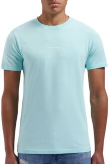 Essential Logo Shirt Heren blauw - wit - XL