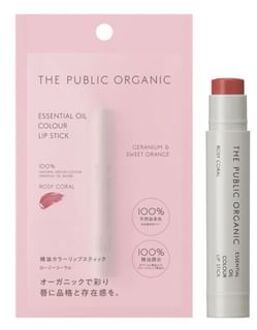 Essential Oil Color Lip Stick Rosy Coral