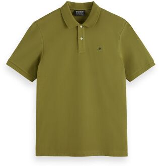 Essential Organic Cotton Pique Polo Heren groen